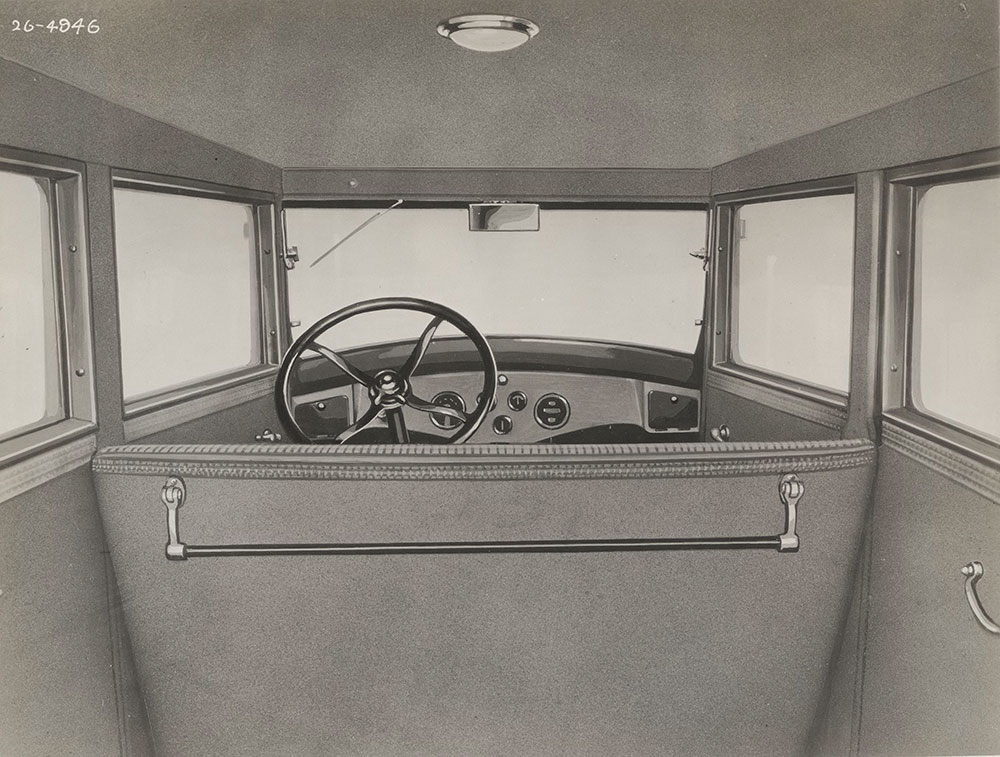 Erskine Six, interior: 1927