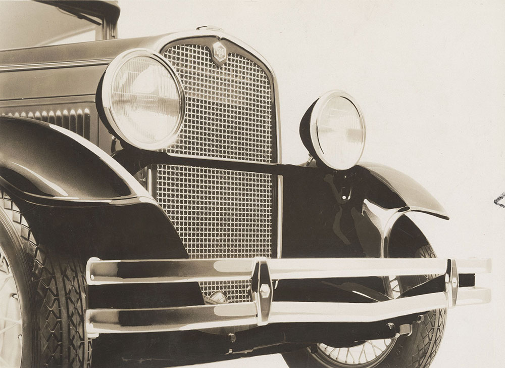 Essex Super Six, headlamps, radiator: 1931