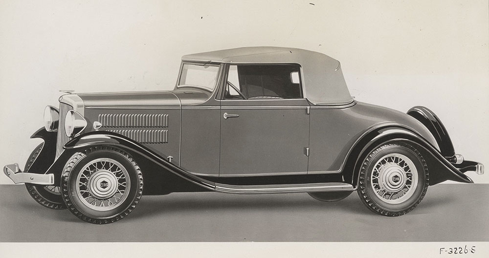 Essex Terraplane Convertible Coupe for two or four passengers: 1932