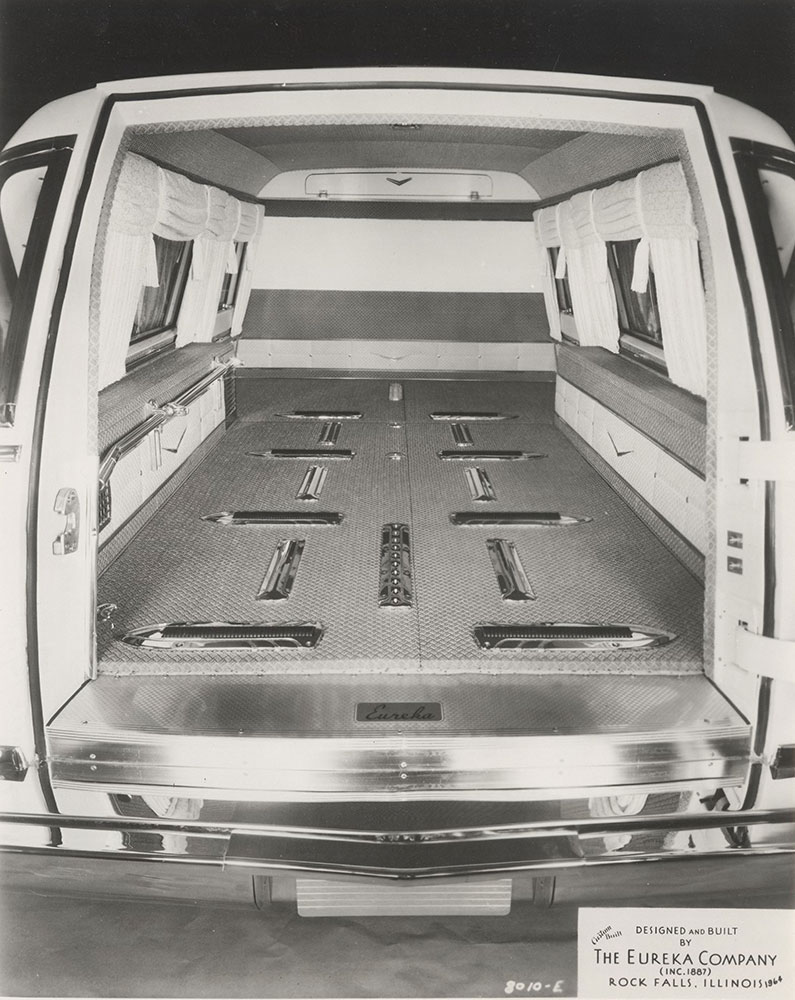 Eureka Company rear of funeral car: 1964