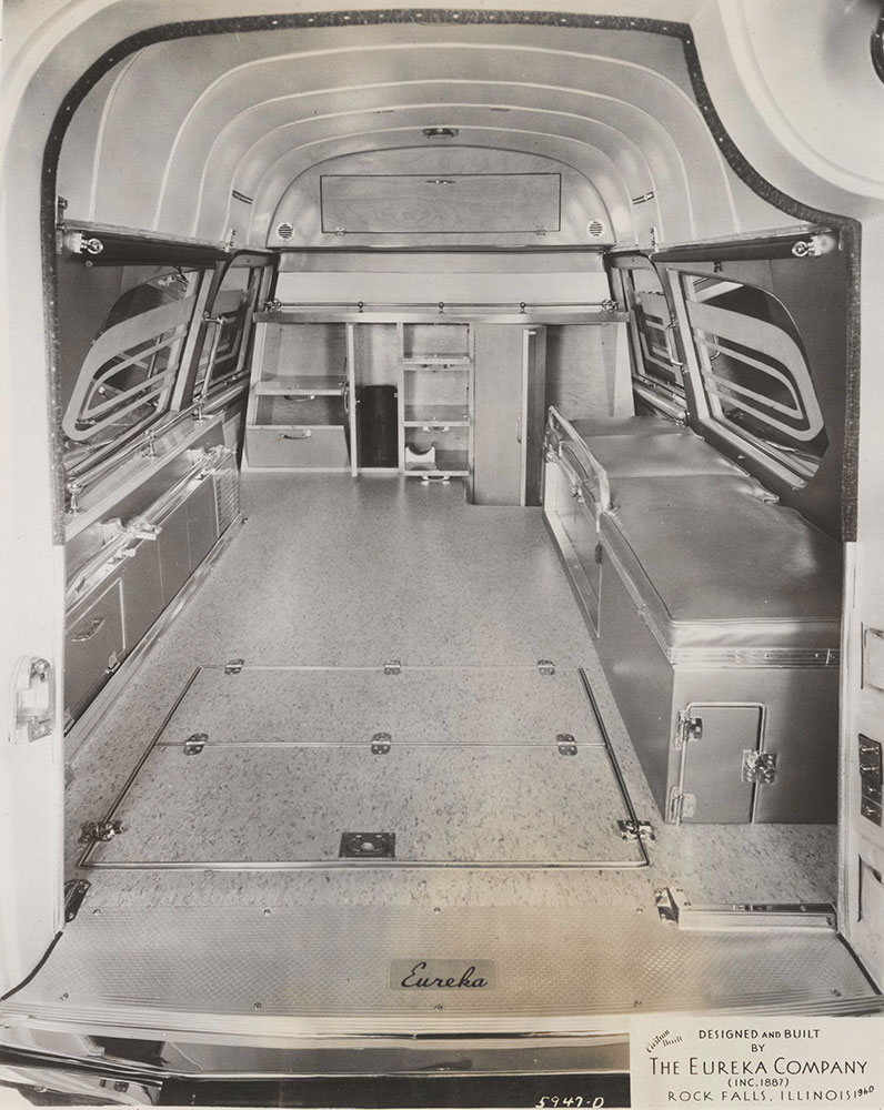 Eureka Company, rear compartment of ambulance: 1960