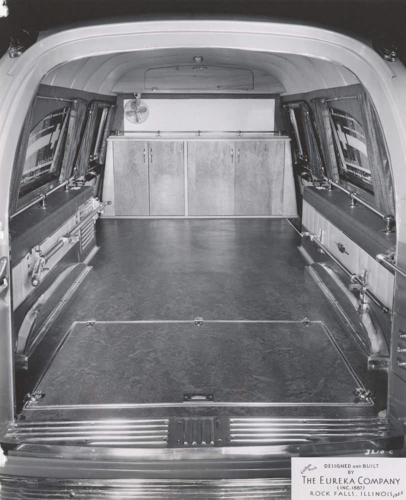 Eureka Company, rear compartment of ambulance: 1955