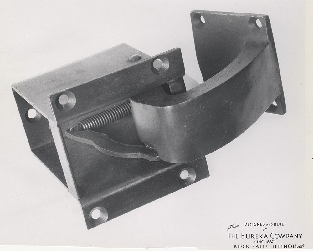 Eureka Company, detail of spring-mounted bracket: 1956