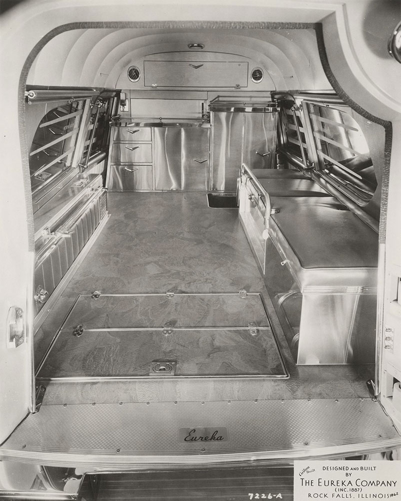 Eureka Company, rear compartment of ambulance:  1962