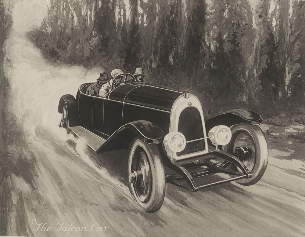 Falcon, 'The Sporting Car' print - 1922