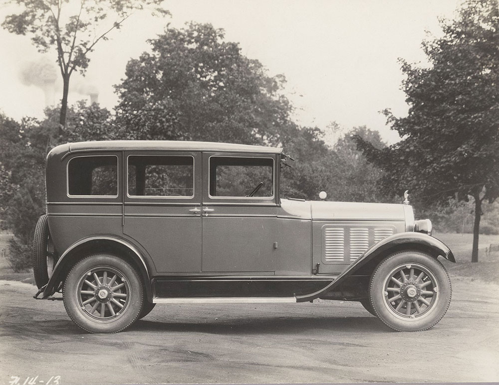 Falcon-Knight, close up side view of the 4-door sedan  - 1928