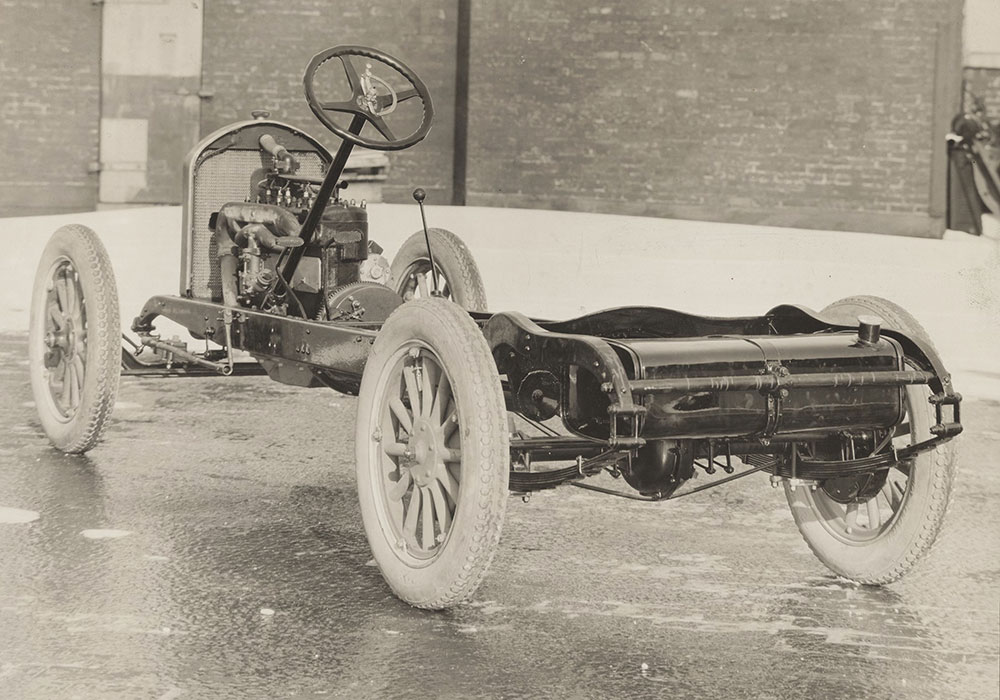 Flint, chassis, view from rear - 1923(?)