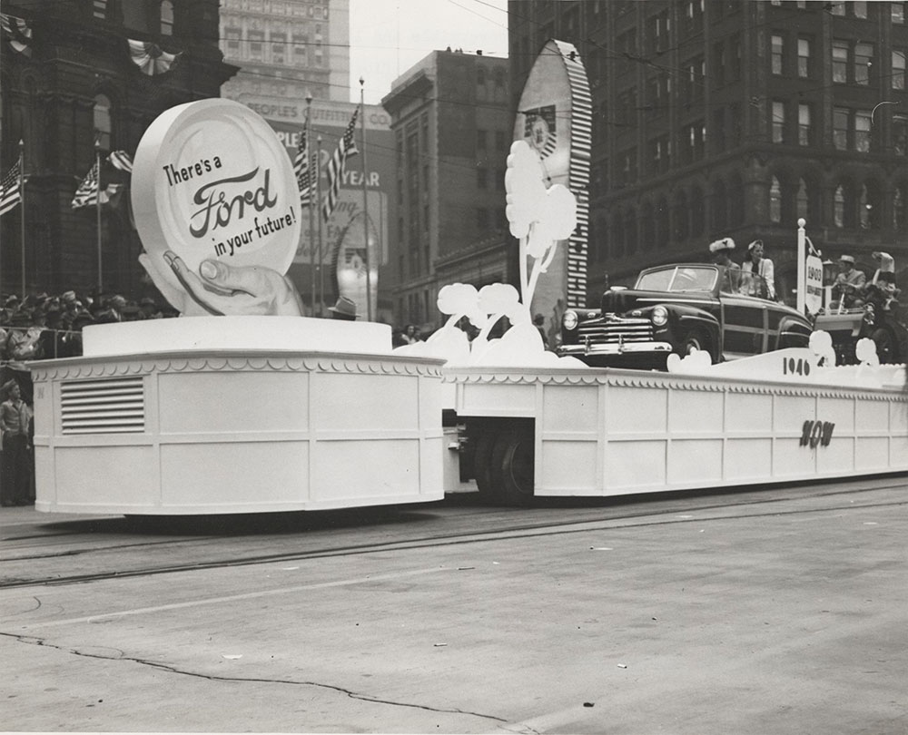 Ford Motor Company Float, Detroit Automotive Golden Jubilee Parade: 1946