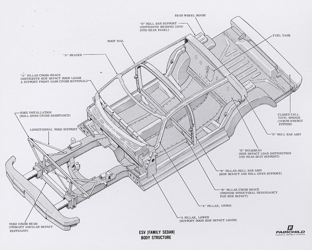 Fairchild Experimental Safety Vehicle  (Family Sedan) Body Structure