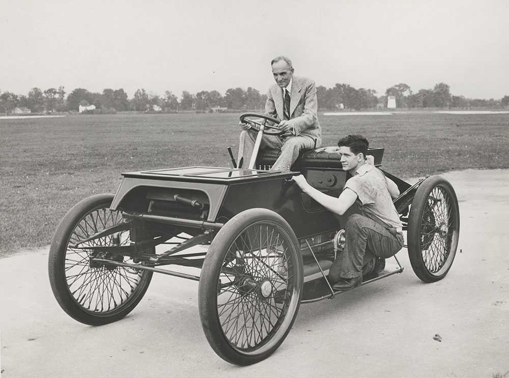 Henry Ford and early racing car Sweepstakes Digital Collections
