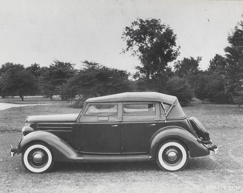 Ford Model 68 phaeton, showing side screens- 1936
