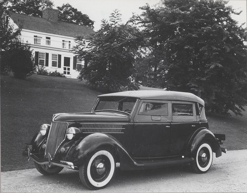 Ford Model 68 V-8 phaeton, showing side screens - 1936