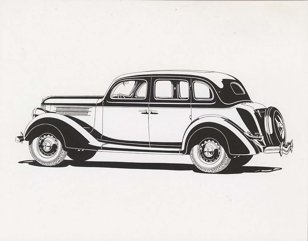 Ford V-8 Deluxe Fordor Sedan, with trunk-back - 1936