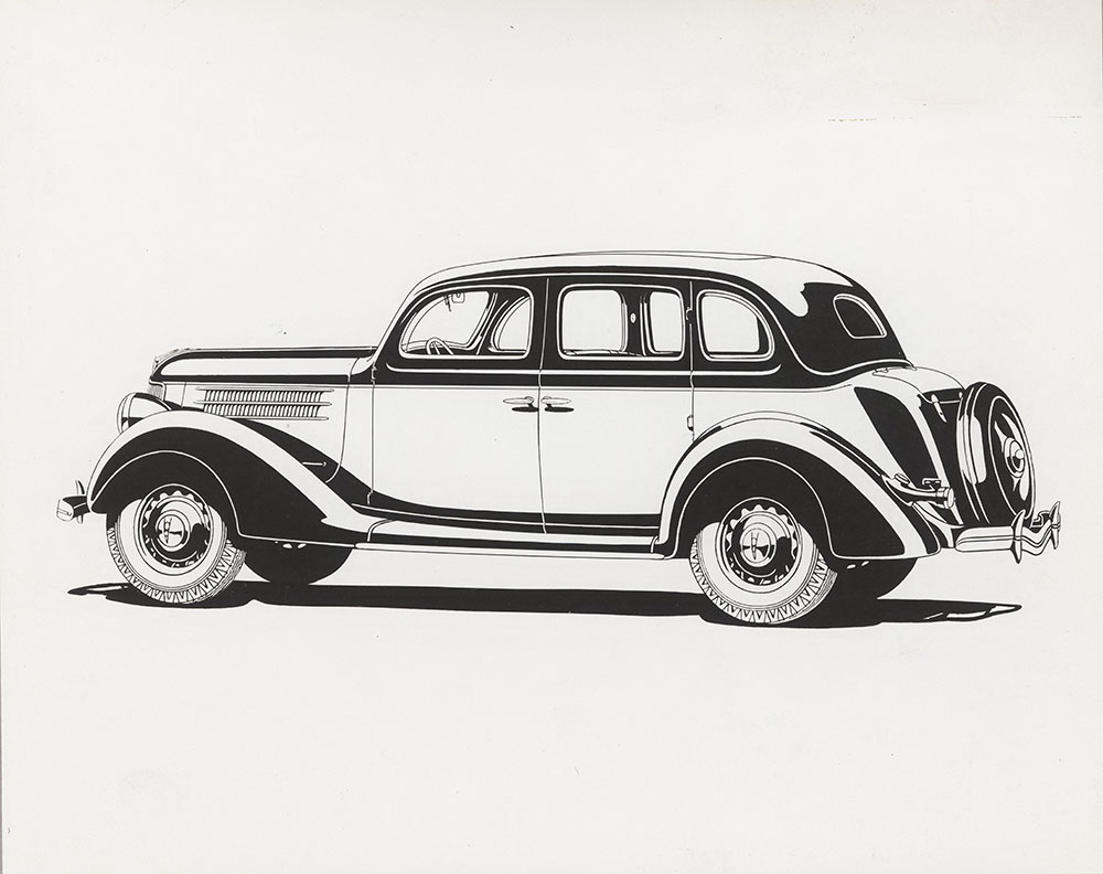 Ford V-8 Fordor sedan, with trunk-back styling - 1936