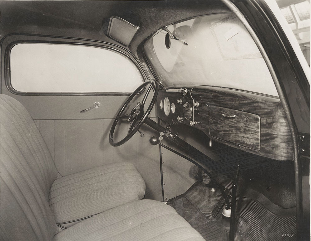 Ford, interior, forward compartment - 1936
