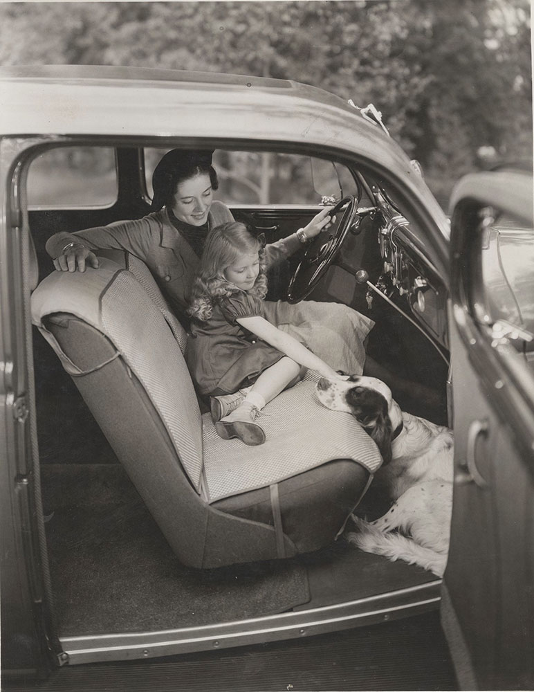 Ford, interior, front compartment - 1936