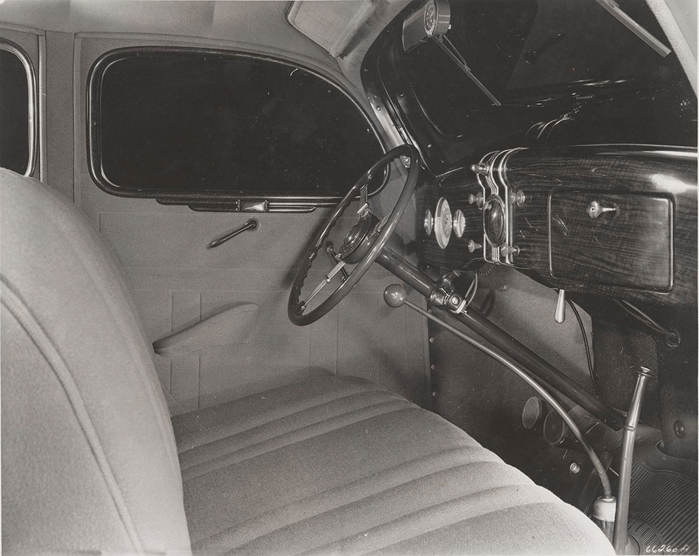 Ford, interior, forward compartment - 1936