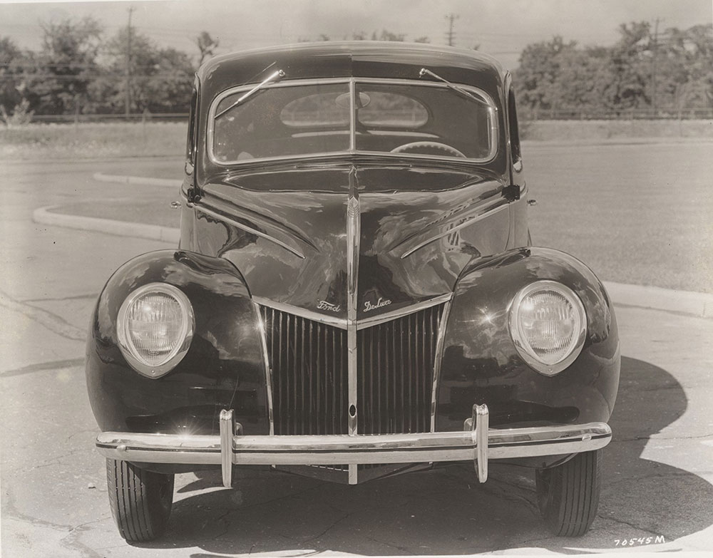 Ford Deluxe, front view, factory mockup - 1939