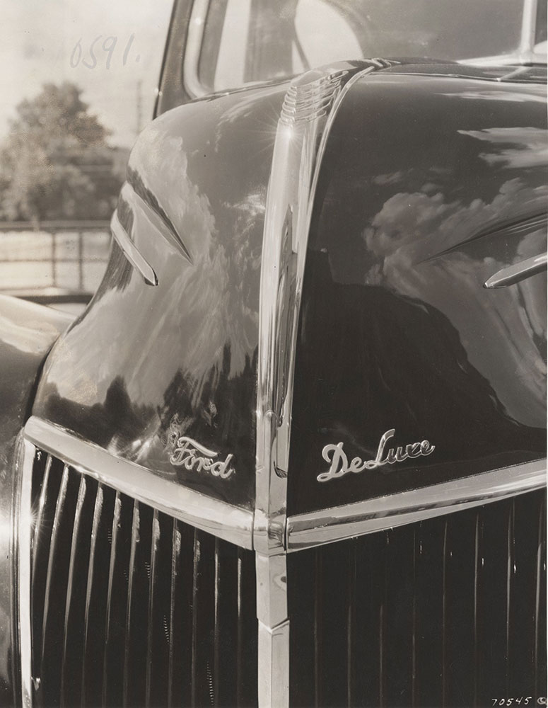 Ford Deluxe, hood, factory mockup - 1939