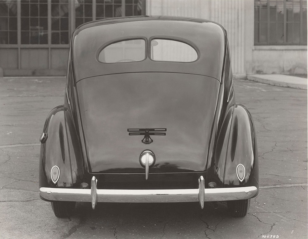 Ford, factory mockup, rear view - 1939