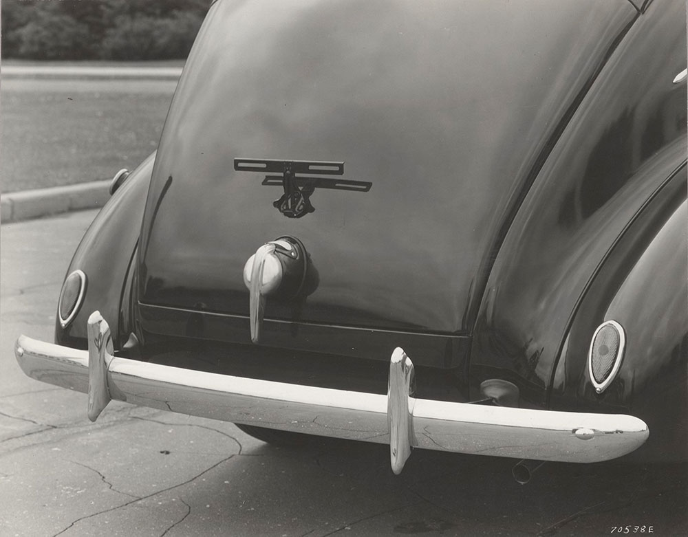 Ford, rear trunk detail,  factory mockup - 1939