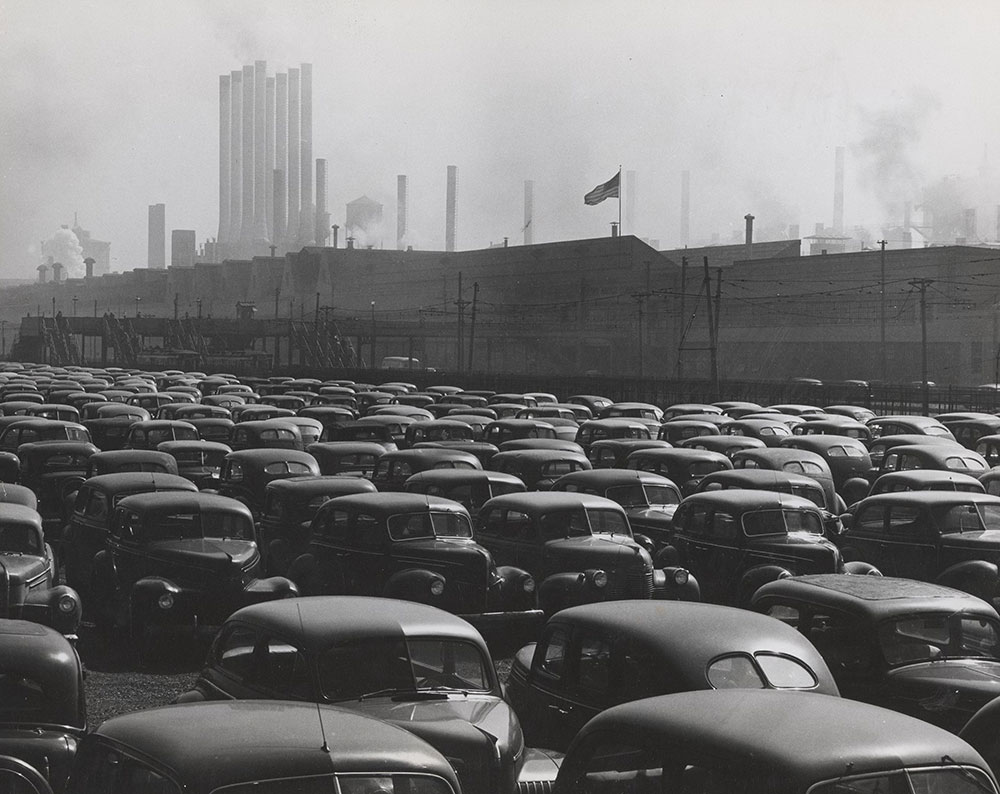 Ford Rouge Plant Parking Lot: 1946 Coal strike