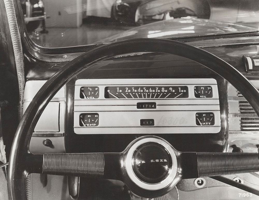 Ford Deluxe Factory Mockup. Instrument Panel - 1940