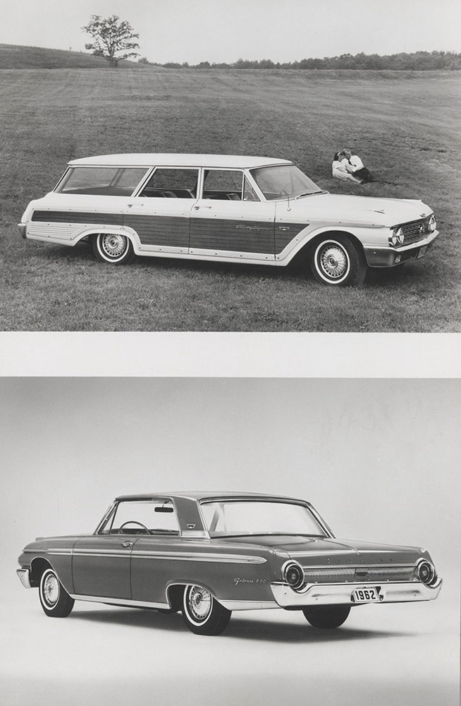 Ford Country Squire (top), Galaxie 500 two-door hardtop (bottom) - 1962