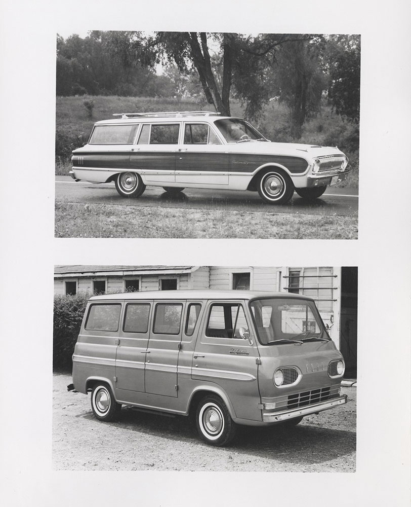 Ford Falcon Squire (top), Falcon Deluxe Club Wagon (bottom) - 1962