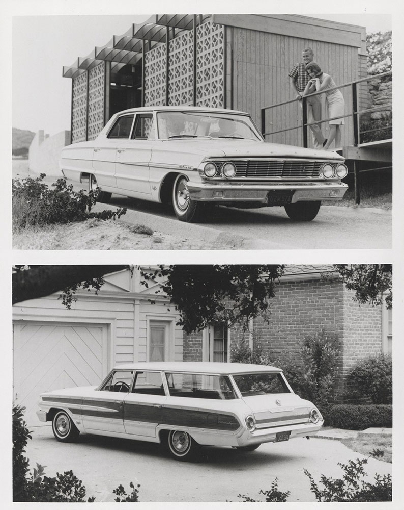 Ford Galaxie 500 four-door sedan & Ford Country Squire Station Wagon - 1964