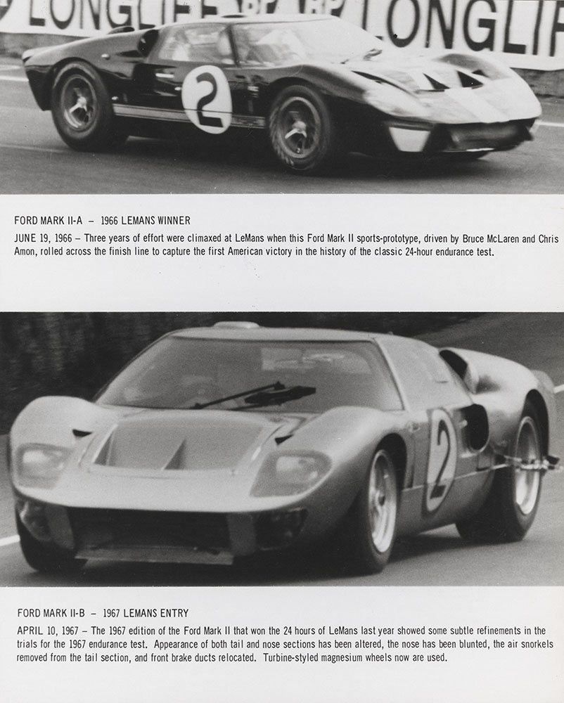 Ford Mark II A (top) - 1966; Ford Mark II B (bottom) - 1967