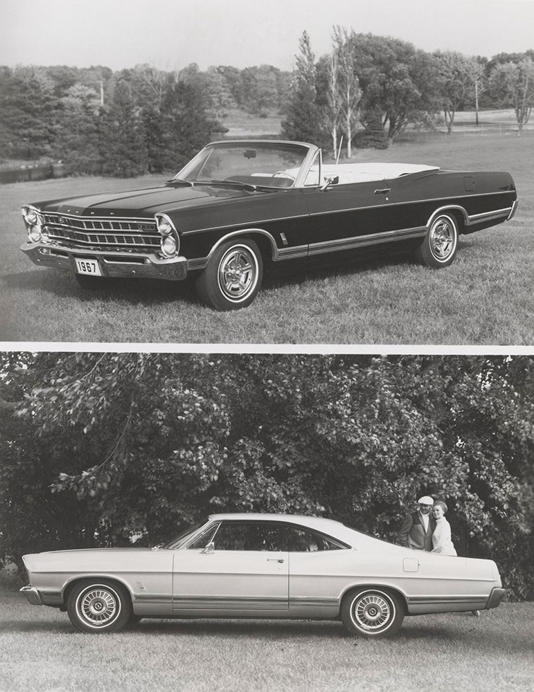 Ford Galaxie 500XLconvertible (top), 2-door fastback coupe (bottom) - 1967