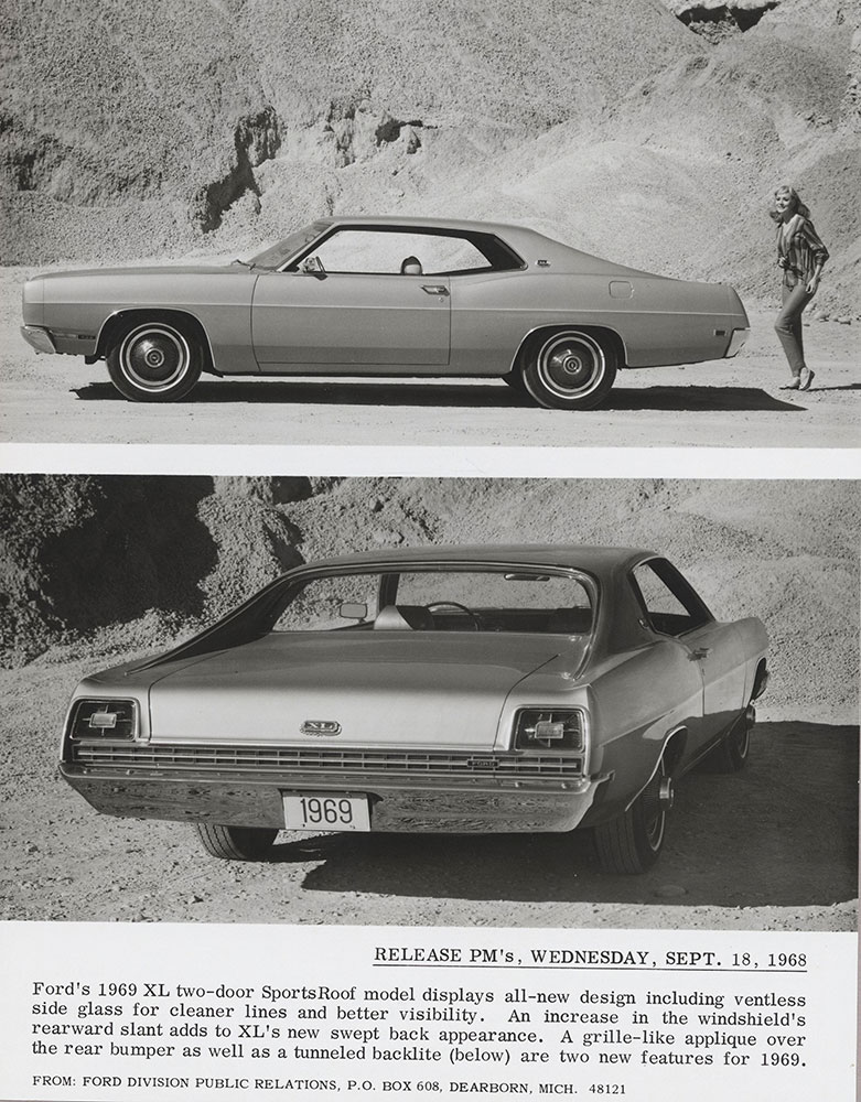 Ford XL two-door SportsRoof  - 1969