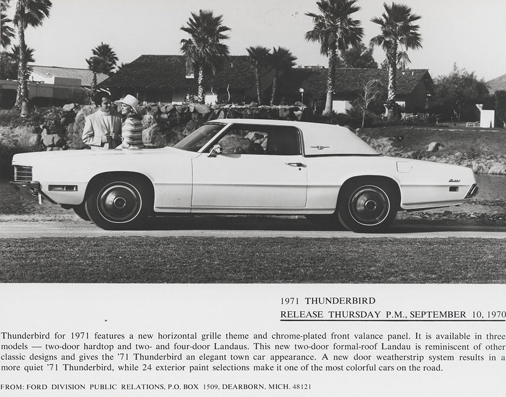 Ford Thunderbird two-door Landau- 1971