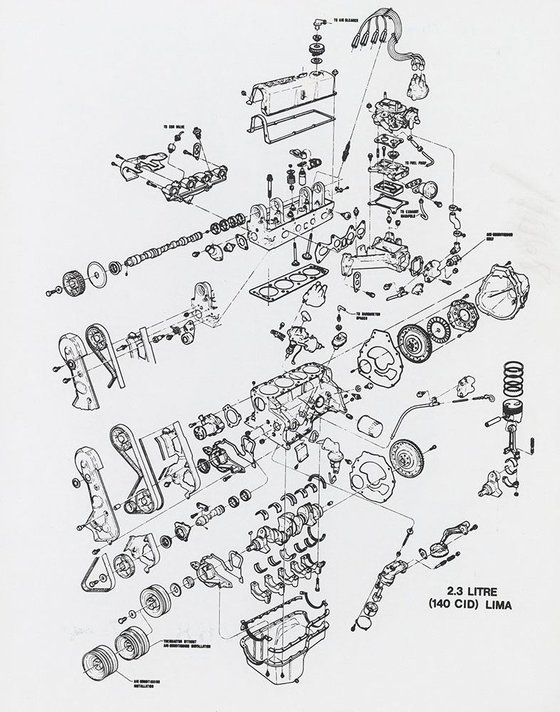 Ford 2.3 Litre Engine - 1974