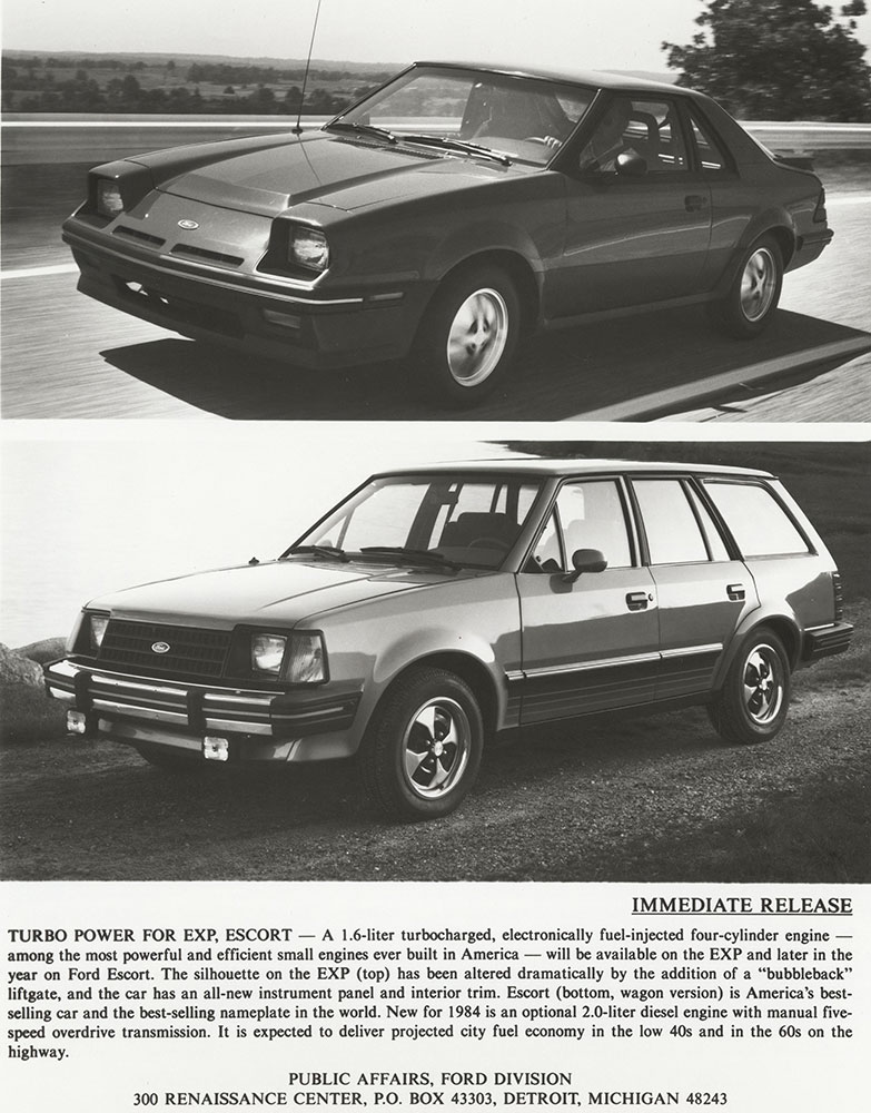 Ford EXP, Escort - 1984