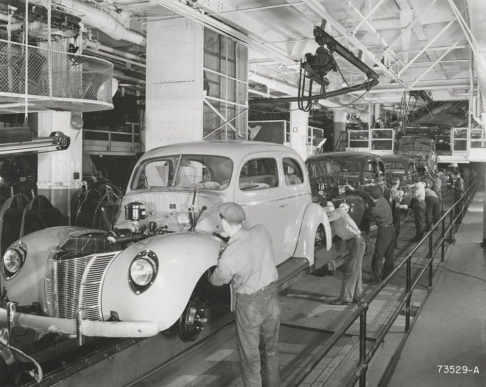Ford Motor Co. Rouge Plant Assembly Line, 1940