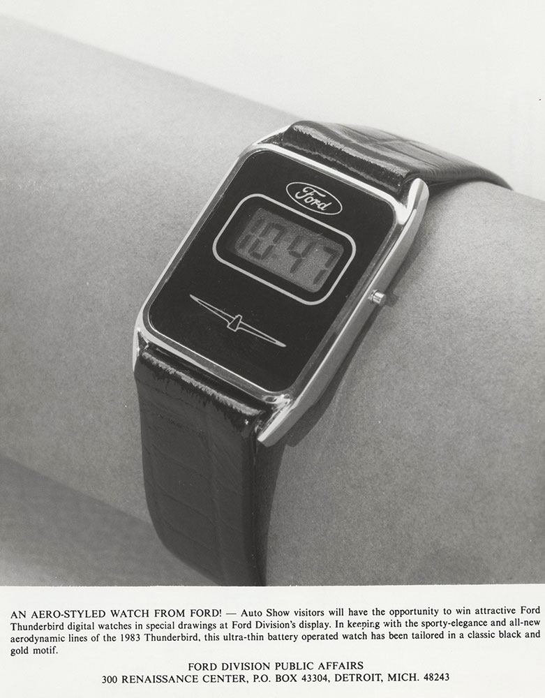 Ford Thunderbird digital watch - 1983