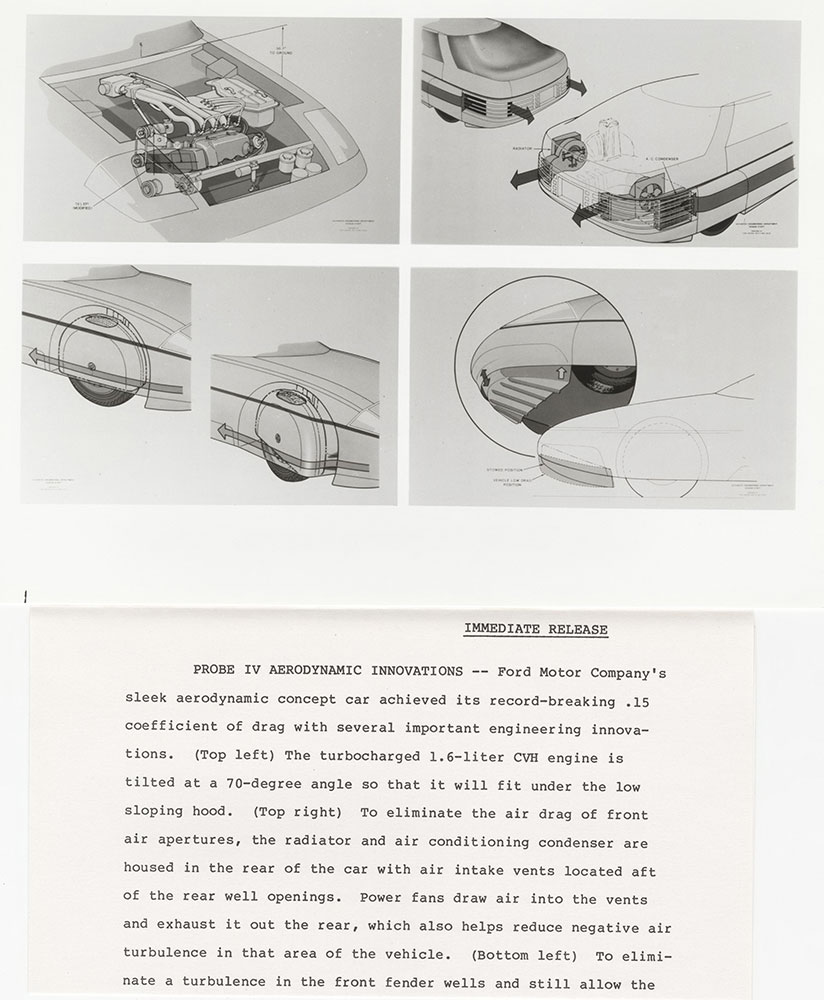 Ford Probe IV aerodynamic innovations - 1983