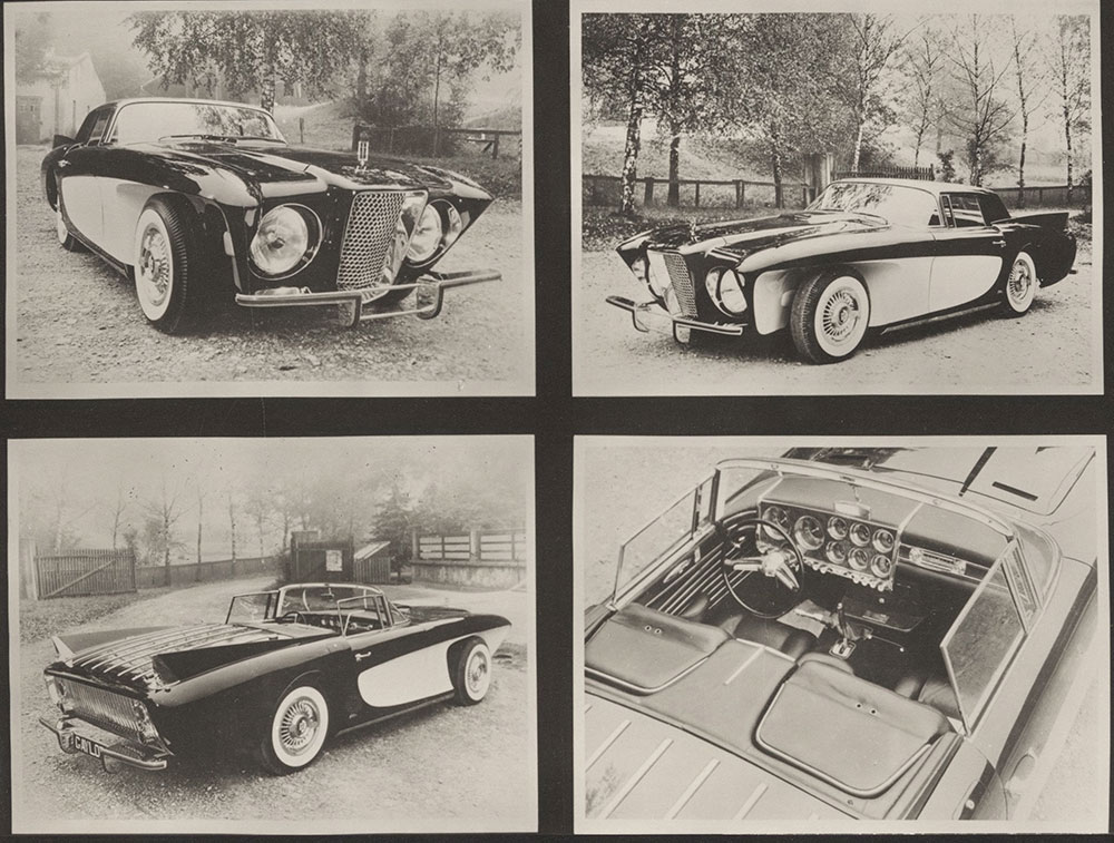 Gaylord, 4 views of roadster - 1955