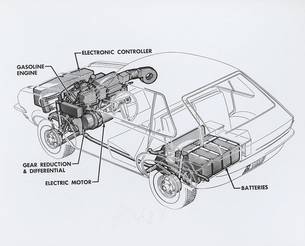 General Motors XP-883 hybrid gasoline-electric experimental car - 1969