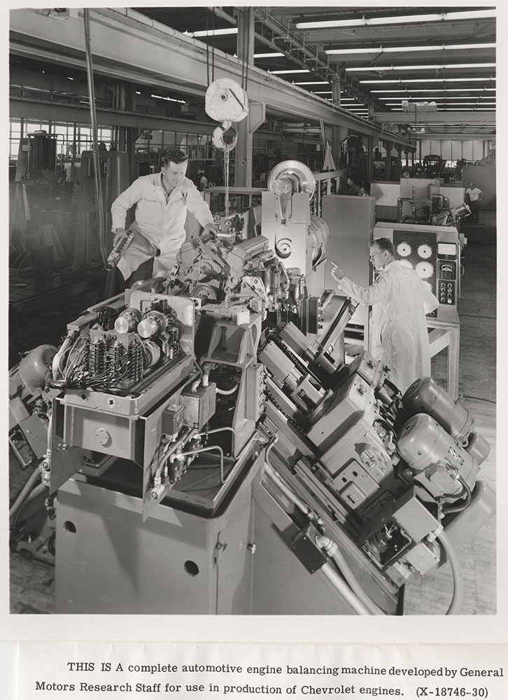 General Motors Research Staff: automotive engine balancing machine