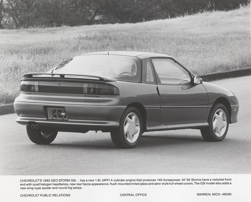 Chevrolet's 1992 Geo Storm GSi