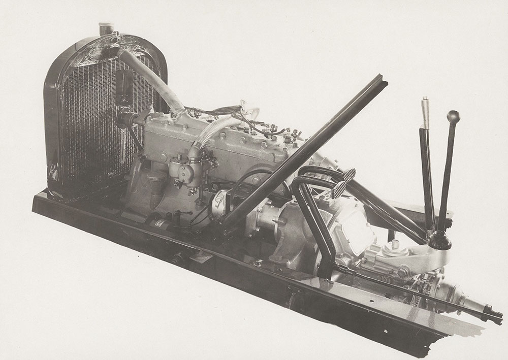 1918 Glide Light Six-40, engine, controls
