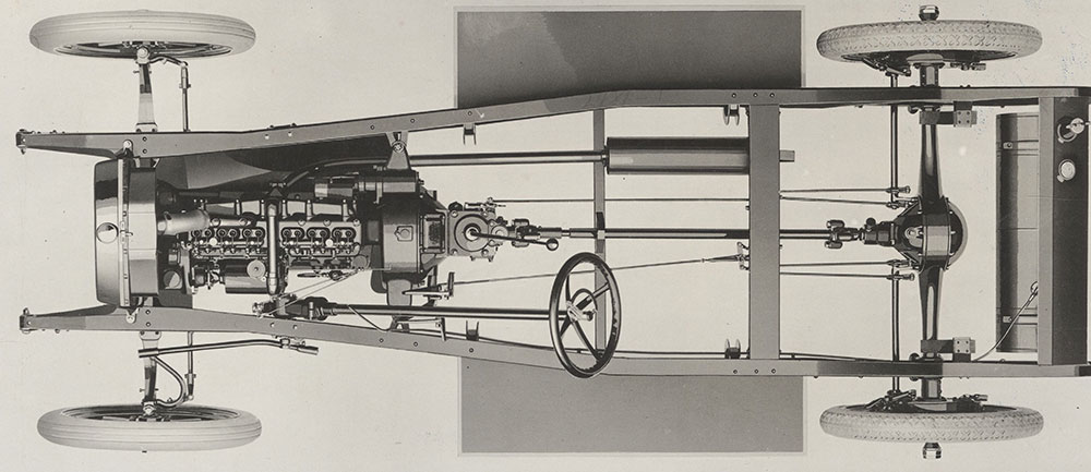 New Grant Light Six Chassis - 1920 (view from above)