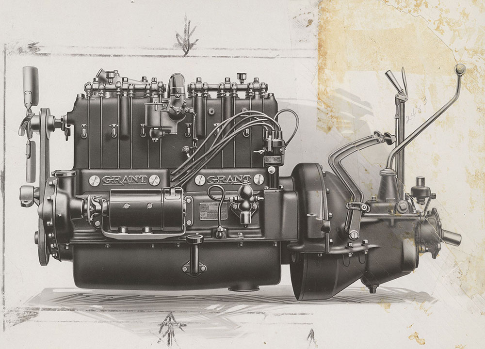 Grant six cylinder engine -1918