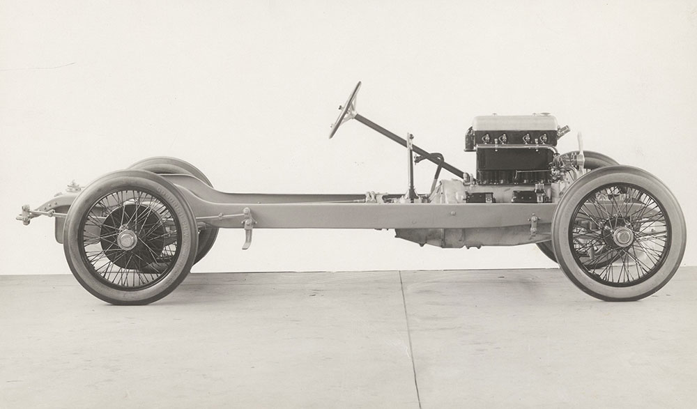 H.C.S. chassis on wheels - 1919