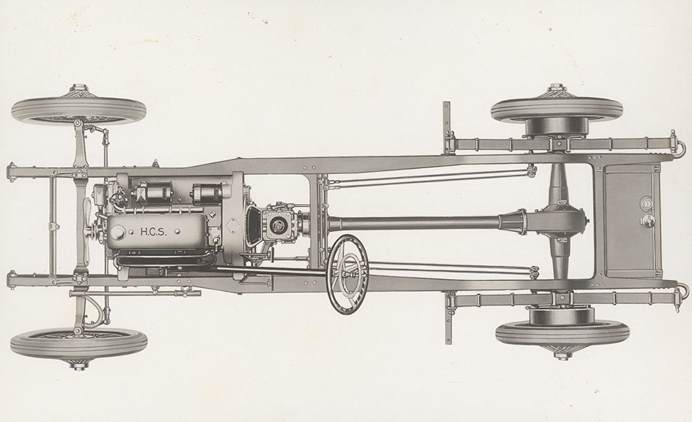 H.C.S. view of chassis from above - 1920