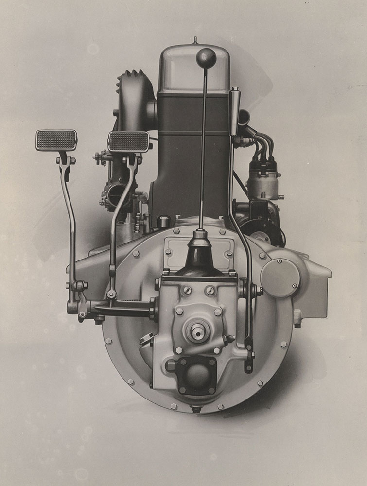 H.C.S. Series IV, six cylinder motor, rear view. - 1923