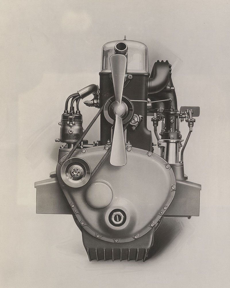 H.C.S. Series IV, six cylinder motor, front view. - 1923